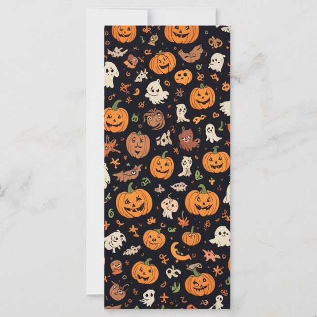 tarjeta con estampado de Halloween (Anverso)