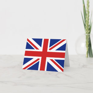 Tarjeta con la bandera del Reino Unido