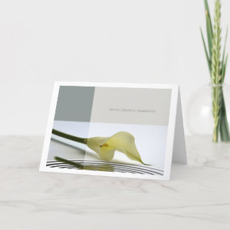 Tarjeta con la más profunda simpatía