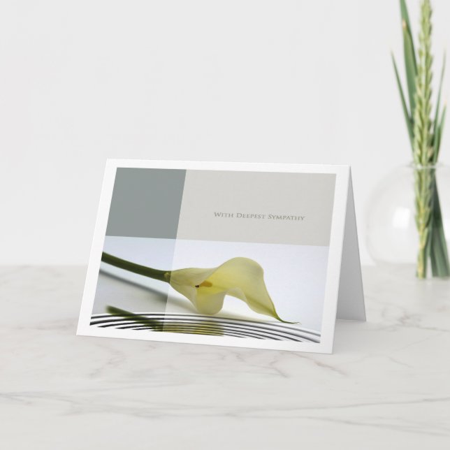 Tarjeta con la más profunda simpatía (Anverso)