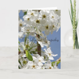 Tarjeta Con la más profunda simpatía floral