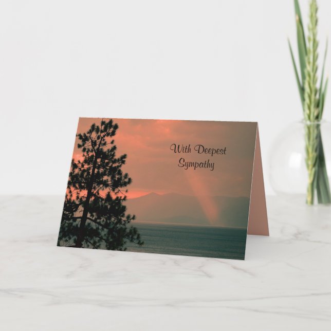 Tarjeta Con la más profunda simpatía, la luz de Dios, Pers (Anverso)