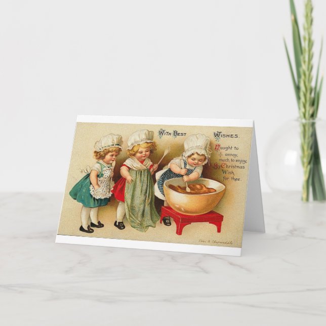 Tarjeta Con la mejor carta de horneado para niños (Anverso)