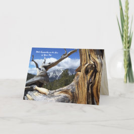 Tarjeta Con la pérdida de simpatía de la montaña Mascota a