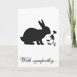 Tarjeta Con la pérdida de simpatía de tu conejito