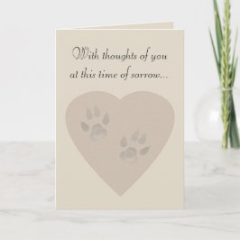 Tarjeta Con la pérdida de simpatía de tu perro