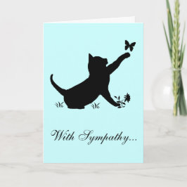 Tarjeta Con la pérdida de simpatía de un gato