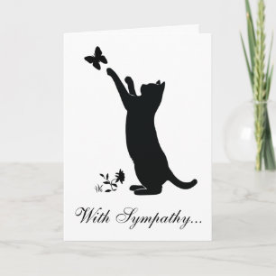 Tarjeta Con la pérdida de simpatía de un gato