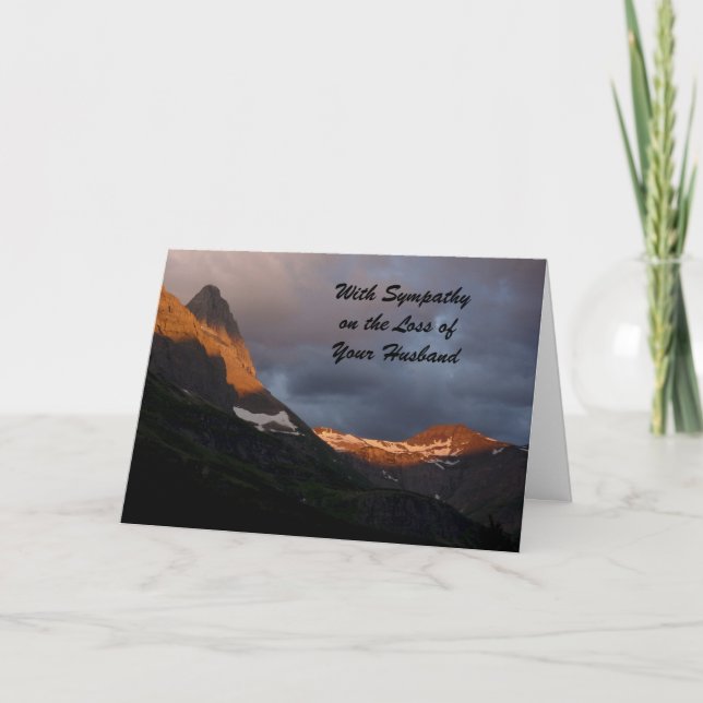 Tarjeta Con la pérdida de simpatía del marido, el amanecer (Anverso)