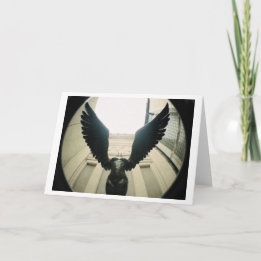 Tarjeta Con las alas abiertas de par en par…