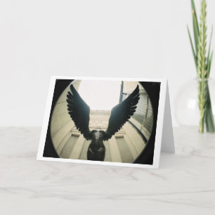 Tarjeta Con las alas abiertas de par en par…