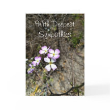 Con las condolencias más profundas