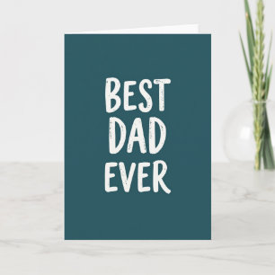 Tarjeta con Letra a Mano para el Mejor Papá del Mu
