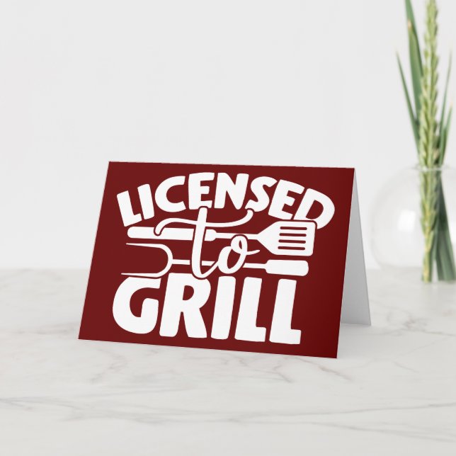 Tarjeta Con Licencia Para Grill (Anverso)