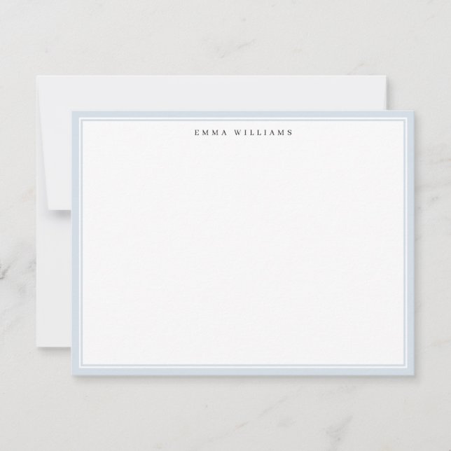 Tarjeta con marco azul pálido (Anverso)