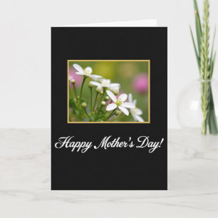 Tarjeta con marco floral Bokeh