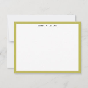 Tarjeta con marco verde cítrico