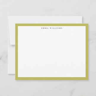Tarjeta con marco verde cítrico