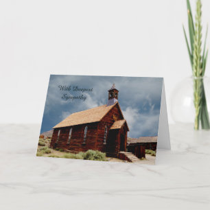 Tarjeta Con más profunda simpatía, la vieja iglesia histór