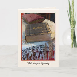 Tarjeta Con mayor simpatía, saludo de la Biblia Vintage