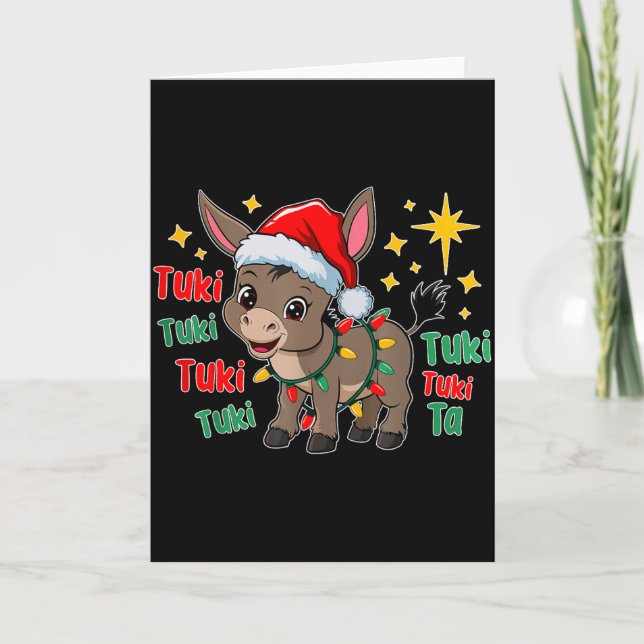 Tarjeta Con Mi Burrito Sabanero Mexican Tuki Tuki Latino X (Anverso)