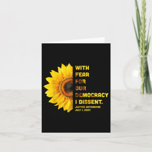 Tarjeta Con Miedo Por Nuestra Democracia, No Tengo Razón C