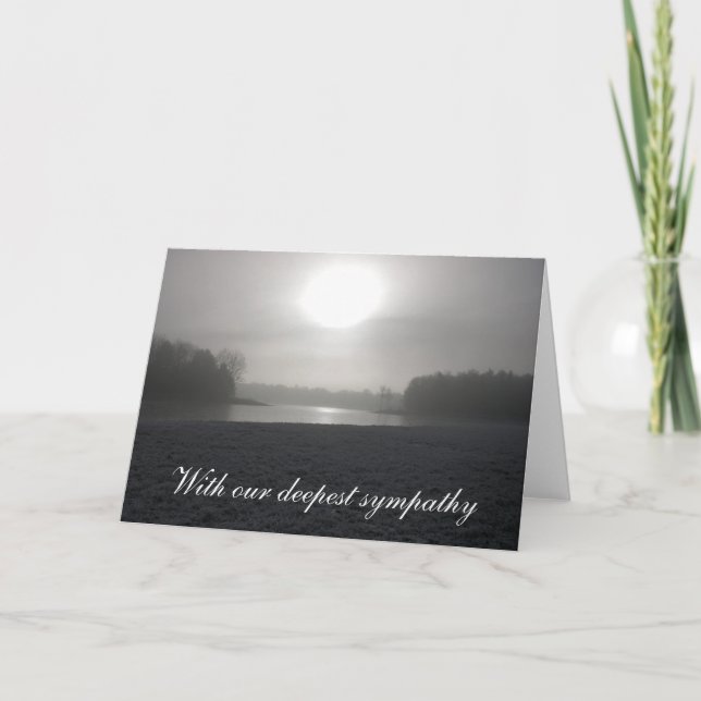 Tarjeta Con nuestra más profunda solidaridad (Anverso)