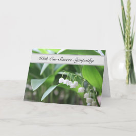 Tarjeta Con nuestra sincera solidaridad - Las palabras no