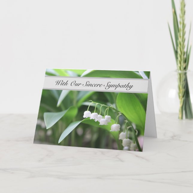 Tarjeta Con Nuestra Sincera Solidaridad - Las Palabras No  (Anverso)