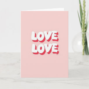 Tarjeta con patrón de amor apilado