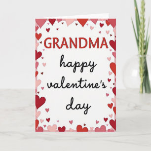 Tarjeta con patrón de corazón de abuela