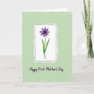 Tarjeta con patrón de flor punteada