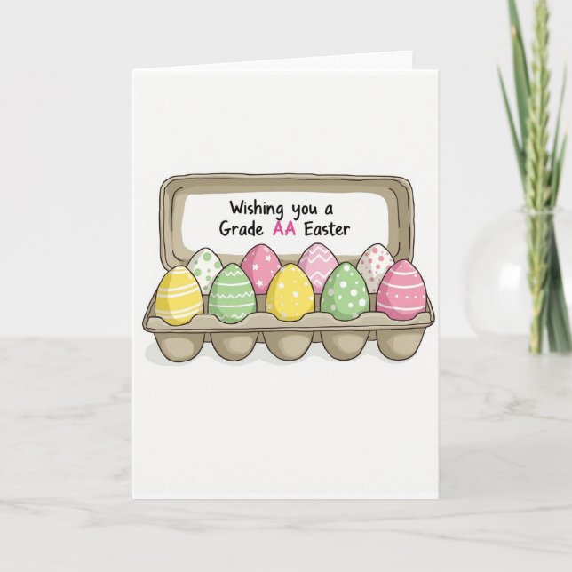 Tarjeta con patrón de lunares pastel (Anverso)