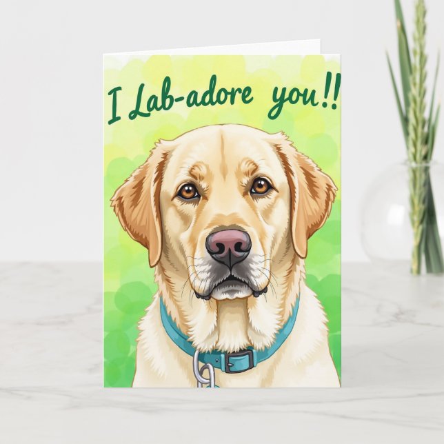 Tarjeta con patrón de perro gradiente (Anverso)