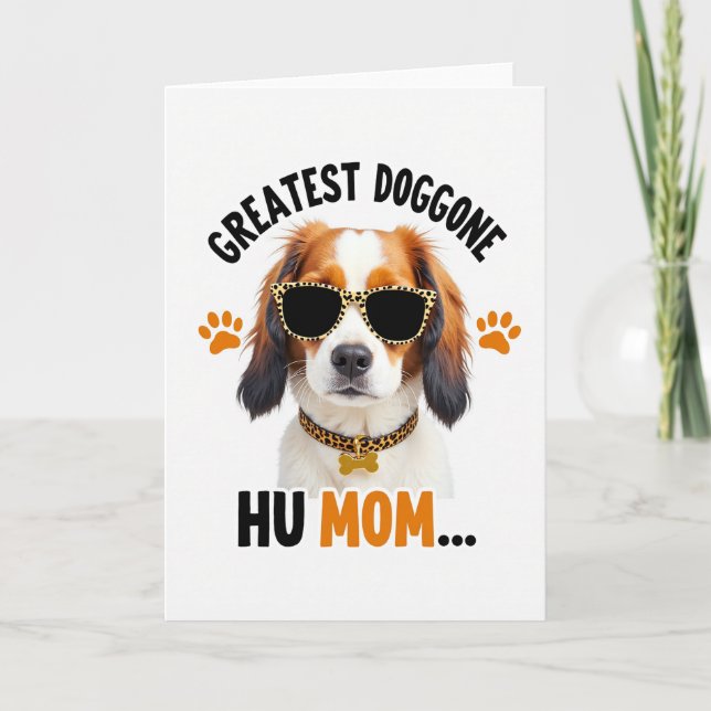 Tarjeta con patrón de perro leopardo (Anverso)