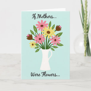 Tarjeta con patrón floral acuático