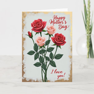 Tarjeta con patrón floral en pergamino