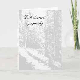 Tarjeta Con profunda simpatía