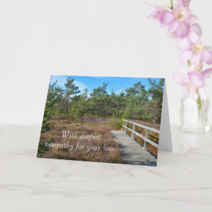 Tarjeta Con profunda simpatía - Negro moro