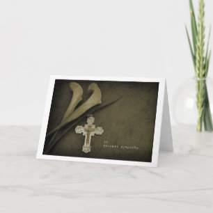 Tarjeta con profundo pésame