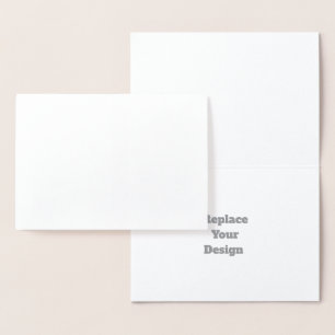 TARJETA CON RELIEVE METALIZADO 
