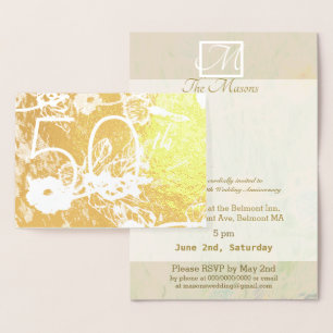 Tarjeta Con Relieve Metalizado 50.ª tarjeta de Relieve metalizado del Aniversario