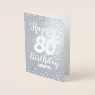 Tarjeta Con Relieve Metalizado 80.ª tarjeta de Relieve metalizado del Personaliza