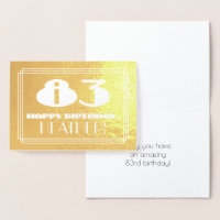83.º Cumpleaños: Nombre + Art Deco Inspirado Aspec