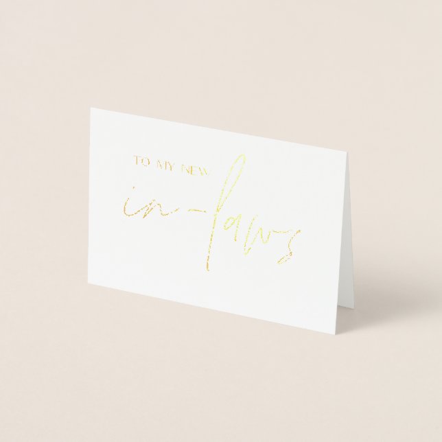 Tarjeta Con Relieve Metalizado A mi nuevo regalo Boda de novia (Anverso)