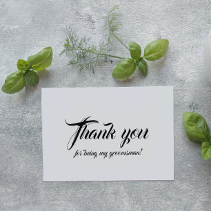 Tarjeta Con Relieve Metalizado Agradecimiento al Padrino de Boda