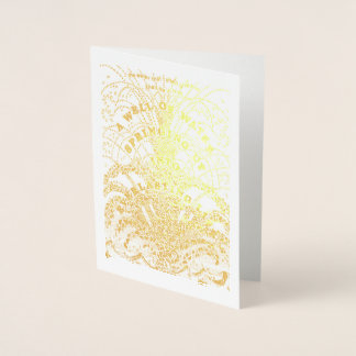 Tarjeta Con Relieve Metalizado Agua de la vida