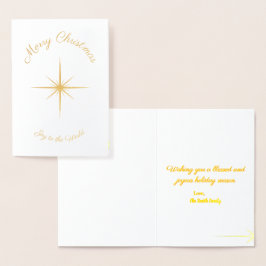Tarjeta Con Relieve Metalizado Alegría A Los Navidades Del Mundo Foto Saludo