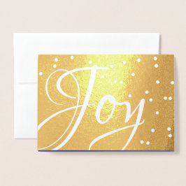 Tarjeta Con Relieve Metalizado Alegría. Navidades Holiday Luxury