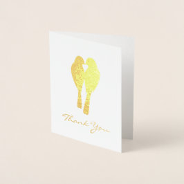 Tarjeta Con Relieve Metalizado Aniversario de Oro Amantes Amantes Gracias